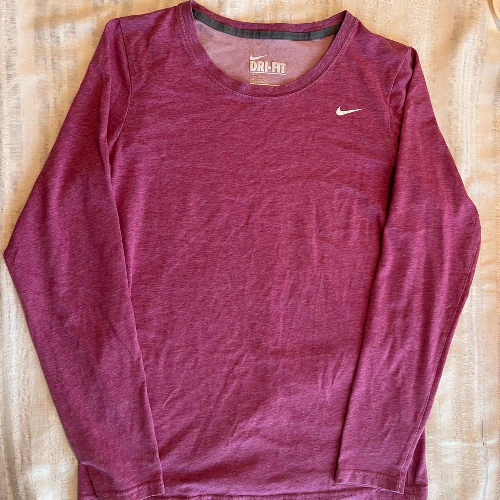 Nike Dri-FIT Purple Long Sleeve Shirt
